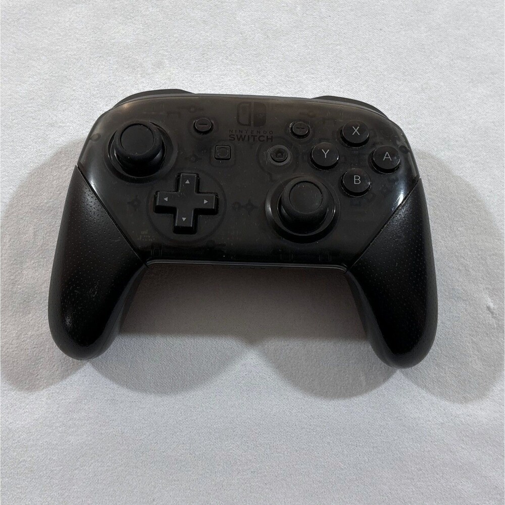 Nintendo Switch Pro Controller Wireless Ergonomic Black/Gray HAC-013 Tested